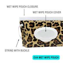 1/3片装便携式湿巾袋，婴儿湿巾袋，翻盖式可重复密封湿巾分配袋，婴儿手口纸收纳盒，随机发货 - 彩色 - 查看 4