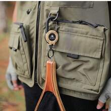 1 pezzo Portachiavi retrattile con moschettone, cavo in acciaio resistente, fibbia, utensile multifunzione per uso esterno, facile da estrarre