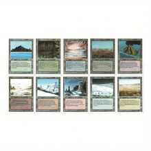 RDMERY 108pcs Kartu Inti Hitam P9 Dual Land Fetch Land Shock Lands Kartu Proxy - Kuning - View 5