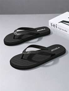 Men's Comfortable, Lightweight, Personalized Slippers, Beach Flip Flops, Non-Slip Sandals, Summer
