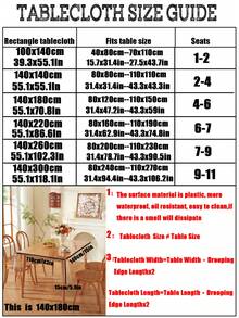 Obstal Przezroczysty plastikowy obrus, 100% wodoodporny, olejoodporny, odporny na rozlanie, winylowy obrus z PVC, zmywalny prostokątny obrus ochronny na stół jadalny, do użytku na zewnątrz i wewnątrz, przezroczysty