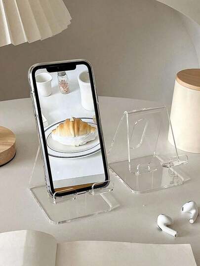 1pc Boxed Multi-Piece Desk Phone Stand, Colorful, Decor, Convenient Charging, Non-Slip Design, Suitable Multiple Scenarios