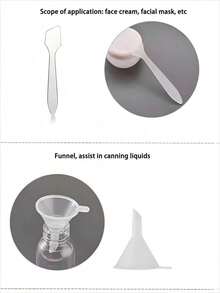 1 Set Travel Refillable Bottles, Portable Cosmetic Spray Bottles, Shampoo, Lotion, Cream, Perfume Refill Containers