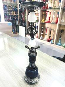 1pc Middle Size Dual Hose Quad Tube Hookah Shisha Set, Glass Hookah Pipe & Accessories, No Electricity Required - one-size - View 18