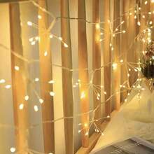 1 Cuerda 150cm 50LED/300cm 100LED/600cm 200LED-Luces de Hadas de Cadena USB, Luces Interiores con 8 Modos de Iluminación, Adecuadas para Decoración de Habitación, Jardín, Patio, Fiesta, Decoración Navideña, Patio, Tienda, Decoración Interior de Hotel