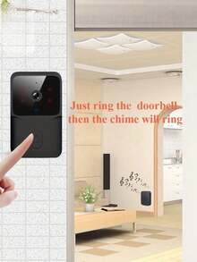 Table Lamp Smart Wireless Video Doorbell With Night Vision, 2-Way Audio & APP Control, Motion Detection, Easy To Install For Home Security