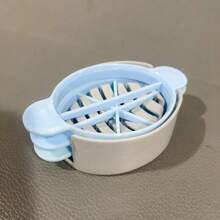 3-In-1 Egg Slicer, Egg Cutter For Hard Boiled Eggs, Multi-Purpose Food Slicer To Cut Fruits Into Fourth Sixth Or Slices - ngẫu nhiên - Xem 5