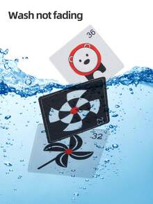 3 Styles Kids Handheld Cloth Card - Classic Black & White, Energetic Black & Red, Colorful Happy Version. Preschool Cognitive Toy, Visual Stimulation Toy, Portable Storage Bag, Tactile Perception Training. Growth Years Gift, Christmas/Halloween/Thanksgiving Party Gift - Multicolor - View 6