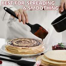 5 件套硅胶刮刀套装 - 无缝一体式设计，不粘橡胶刮刀厨房刮刀灵活方便，适用于烘焙、烹饪、刮擦和搅拌，耐热且可用洗碗机清洗 - 彩色 - 查看 4