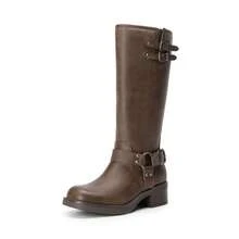 Women Knee-High Boots - Brown - View 5