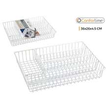 ZYLX SHOPPING – Organizador de utensilios metálico Confortime 36*26*4,5 cm para cocina y hogar - Blanco - Ver 8