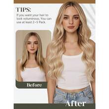 DDIY Long Weft Tape In Hair Extensions Human Hair Invisible Tape In Hair Extension 16 Inch 50g Rooted Darkesty Brown To Chestnut Brown Highlights One Piece Wide Weft 31.5" 80cm10 - R226深棕色配栗棕色 - 查看 6