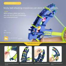 6pcs Sticky Ball Archery Dart Board Set, Sticky Ball Target Shooting Suction Cup Ball, Ideal Birthday Gift - Multicolor - View 2