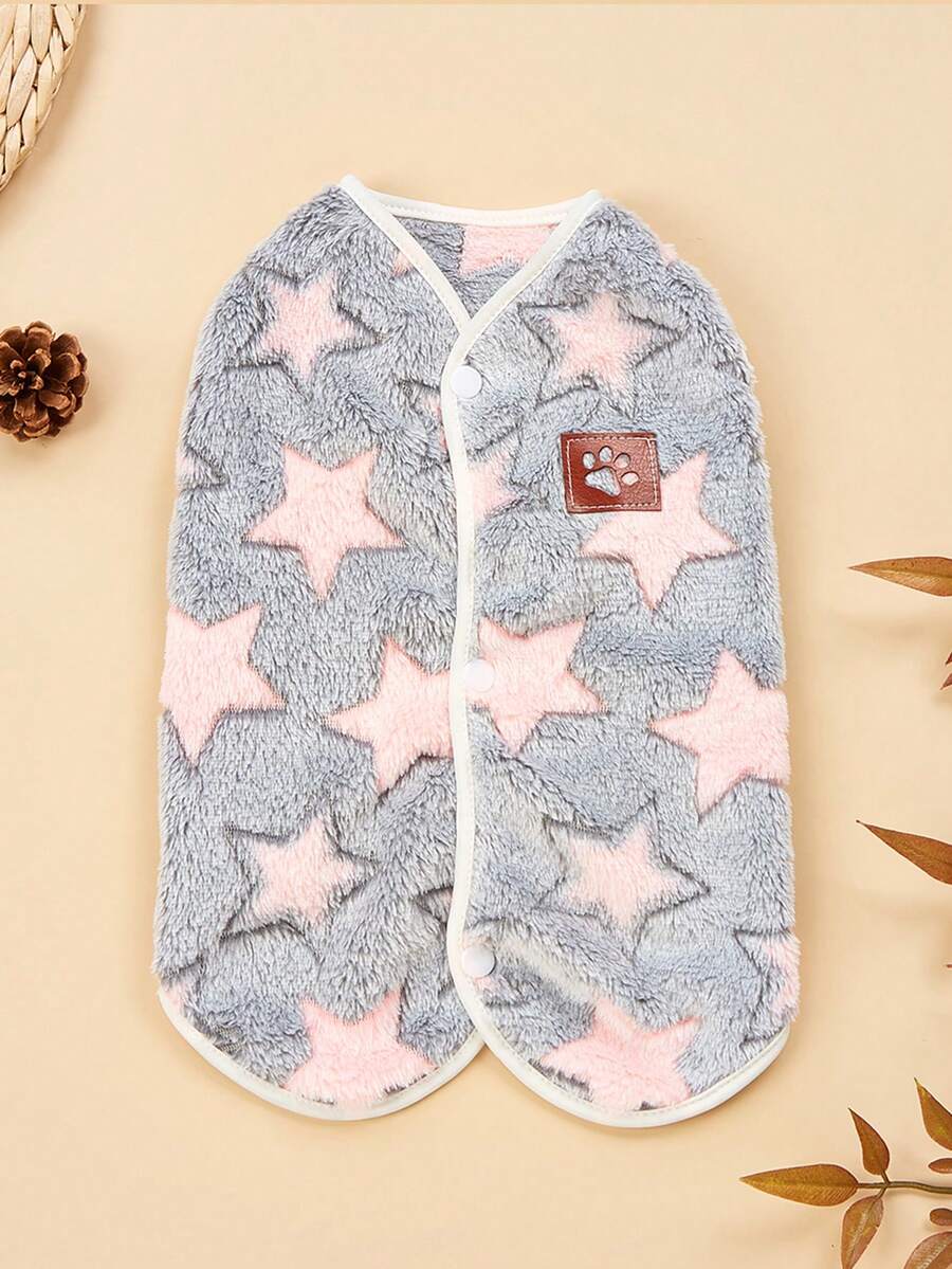 Cute Polyester Material Cat And Dog Clothes, Pet Sweater, Vest, Suitable For Small Cats And Dogs To Wear At Home (Not Suitable For Large Cats And Dogs). - Multicolor - View 1