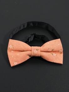 1 件男士纯色花卉装饰领结，适合休闲穿着 - A - 查看 12