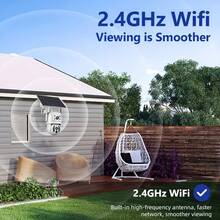5X Zoom 3MP Solar Security Dual Lens Camera, 2.4GHz WiFi, Outdoor Waterproof Security Camera, Body Detection, Motion Spotlight Colour Night Vision, 2-Way Talking, With Solar Panel, Low Power Consumption, 355° Pan And 90° Tilt, AI Detection, Pan/Tilt/Zoom,(64G Memory Card Is A Single Memory Card Without Solar Camera)
