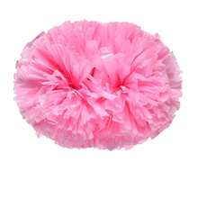 2 件装哑光饰面和手柄啦啦队绒球，团队精神，体育比赛，嘉年华，啦啦队用品 - 彩色 - 查看 4