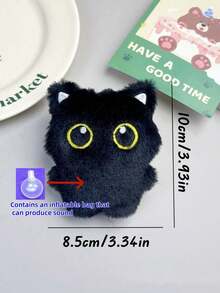 1 卡通猫形宠物毛绒玩具，猫咬玩具，给猫带来无尽的乐趣和锻炼宠物毛绒玩具恶作剧猫玩具猫玩具猫有随机的表情