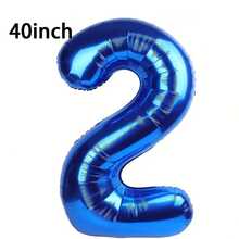 1 quả bóng bay lá kim loại màu xanh lam 32/40 inch, bóng bay polyester cỡ lớn in số 0-9, bóng bay trang trí, có thể tái sử dụng, thích hợp để trang trí sinh nhật, trang trí tiệc, kỷ niệm, trang trí phòng, kỷ niệm ngày cưới, đồ dùng cho tiệc tùng - Màu xanh lam - Xem 19