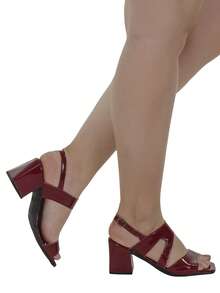 Bianca Naty Shoes Women's Formal Elegant Party Comfortable High Heel Thick Heel Spring Summer Sandal - Màu Tím - Xem 5