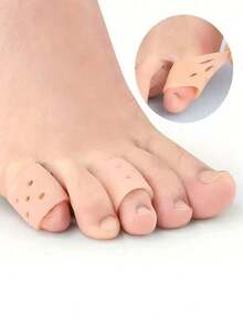 Breathable Perforated Toe Cover, Silicone Toe Protectors, (2/4/6/10/20 Pieces) Toe Covers Toe Tubes, New Material, Calluses, (For Small Toes), Silicone Toe Protectors For Overlapping Big Toes, Protections, Toe Separators, Gifts For Parents, Protectors, Great For Running, Hiking, Skating, And Dancing - Soft And Stretchy, Hand Washable Designed Finger Sleeves