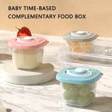 1/4pcs Baby Food Storage Containers, Portable Snack Boxes, Microwave & Refrigerator , Airtight Seal