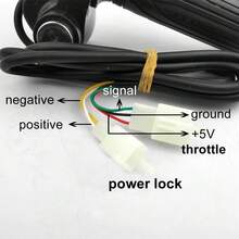 Throttle Grip Handle With Key And Display For Electric Bike Scooter