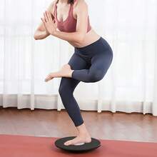 1pc, Non-Slip, Core Training, Portable, Small, Sturdy, Smooth, High-Strength PP Material, Non-Slip Fitness Balance Board, Sports Fitness Style, Purple/Gray/Pink Three-Color, Round Balance Plate, With Stability Ring Design, Core Workout, Yoga Pilates Training, Balance Coordination, Body Shaping, Home Fitness Balance Training Board, Home Workout,