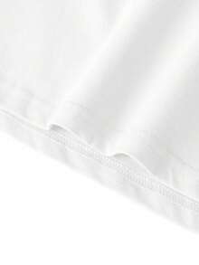 200g 100% Cotton T-Shirt 2025 Autumn Winter Fashion Clothes Pattern Print White Long Sleeve T-Shirt Couple Style Innerwear Outerwear Office Casual Round Neck Long Sleeve Tops