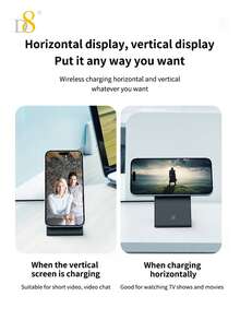 D8 15W Fast Magnetic Charger Stand Compatible With I Phone 17/1615/14/13/12 Series, Fast Charging With Charger Stand Compatible With I Phone17/16 / I Phone16 Pro / I Phone 16 Pro Max /15, 14,13,12 Pro Max/Pro/Mini/Plus - Multicolor - View 7