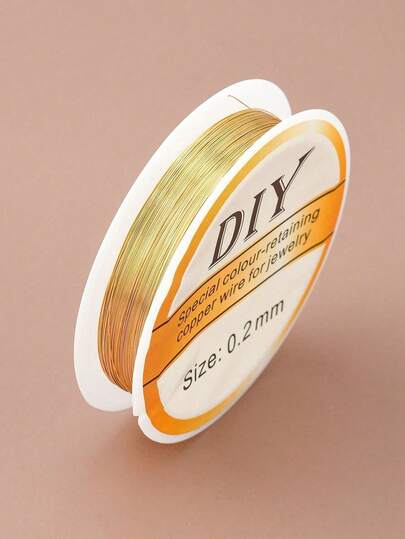 100 Meter Wire, Wire, DIY Bead Threading Lead, Handmade Hairpin Winding Wire, Jewelry Weaving, Shaping, Flower Wrapping Wire,A Craft Item Made Of Wire, Jewelry String Beads, And Golden Craft Wire For Jewelry Making