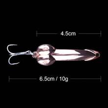 QXO金属勺形拟饵，冬季钓鱼装备，人造硬饵，亮片冰钓旋转亮片拟饵，勺形摆动拟饵 - 彩色 - 查看 3