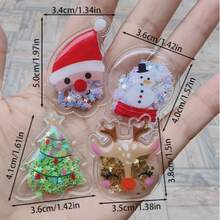 2pcs Christmas Trap Charm Refrigerator Magnets - With Santa Claus, Tree, Deer, Snowman Designs, Fun And Decorative Kitchen And Office Magnets Suitable For Whiteboards And Refrigerators, Ideal Gifts For Thanksgiving, Christmas