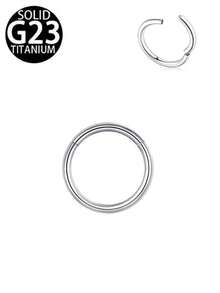 1 قطعة من حلقات الثقب المفصلية من التيتانيوم G23 ، حلقات الأنف من التيتانيوم مقاس 16G ، قطر الحلقات 8 مم و 10 مم ، مناسبة للغضروف والهيليكس والتراجوس والدايث والروك ، حلقات الأذن المفصلية ، حلقة الحاجز الأنفي ، مجوهرات ثقب الجسم