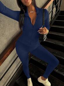 女士粉色拉链长袖上衣和裤子两件套，休闲通勤运动风，新款时尚