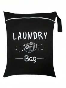 Large Waterproof Laundry Bag With Zipper - Polyester Wet/Dry Storage Bag For Dirty Clothes, Gym, Swimwear, Yoga, Travel - Sports Equipment Storage Bag - Portable Travel Bag, Ideal For Both Men And Women!