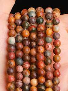 15 Inch 4/6/8/10/12mm Natural Stone Round Beads, Turquoise/White Turquoise/Blue Turquoise, Protective Energy/Prosperity/Chakra Healing Stones, For DIY Jewelry Making/Bracelets/Necklaces And Craft Accessories