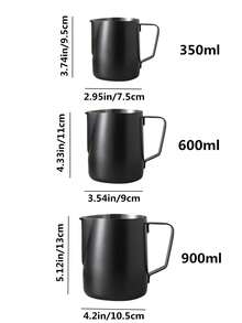 1 件不锈钢奶泡壶，厚款拿铁艺术牛奶蒸汽壶，咖啡店用品，带刻度的锥形喷嘴牛奶壶，专业奶泡杯，现代简约奶泡壶，耐用不锈钢牛奶壶，250ml/350ml/600ml/900ml，适合作为乔迁礼物，适用于咖啡馆、餐厅、花园、休闲酒吧、甜品店、家庭、办公室、拿铁艺术壶，打造完美的拿铁艺术和享受 - 彩色 - 查看 7