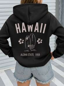 Customized Women's Sweatshirt For Autumn/Winter - Halloween Theme Customization - Front, Back, Or Double-Sided Customization, Add Your Own Photos (Family, Selfie, Pet) To Design Personalized Printed Hoodies, Customize Family Member Hoodies (Including Baby/Couple/Family/Pet Photos), Comfortable Pet Hoodies, Personalized Pet Sweatshirts, Cute Pet Photo Printed Women's Hoodies - Black - View 5