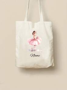 个性化姓名手提包芭蕾舞女演员芭蕾舞礼物日托尿布包定制特殊定制姓名返校包儿童包幼儿园。带有个性化姓名或节日海报的定制斜挎包。可以用独特的名字、字母、幸运数字等进行定制。 - 彩色 - 查看 13