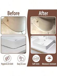 Băng keo chống thấm | Băng keo chống ẩm và chống nấm mốc cho phòng tắm, vòi hoa sen, bồn rửa nhà bếp - Dải keo dán chắc chắn tự làm, Phụ kiện phòng tắm, Phụ kiện nhà bếp, Dễ dán, Không còn khe hở ẩm mốc! Phải có khi thuê! - Nhiều màu - Xem 5