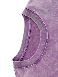 Dry Bones Come To Life Washed Christian Shirt, Christian Scripture T-Shirt, Vintage Retro Washed Shirt Single-Sided Printed (230 Heavyweight Pure Cotton T-Shirt)  High Quality Christian T-Shirt, Christian Gifts, Men's And Women's Shirts, Comfortable, Fashion Christian Shirt, Street Style Pure Cotton Fall Shirt - 紫丁香色 - 查看 3