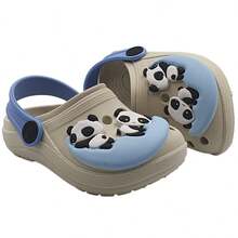 Children's Slippers For Boys And Girls With 3D Capybara Designs - Panda gris - Ver 2