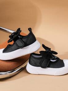 1 szt. Dziewczynki Sprzedawane Kolorowa Kokardka Płócienne Okrągłe Buty Codzienne Na Jesień