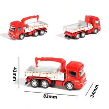 2026马年畅销款！16件套合金消防车玩具套装，逼真工程车辆挖掘机洒水车，可变形救援车模型，消防车游戏套装，微型合金车模，多款工程车辆组合，男孩生日礼物，灵巧玩具 - 彩色 - 查看 12