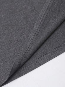 Cute, Fun And Comfortable Pattern Short-Sleeved, Faith Over Fear Christian Cartoon Letter Pattern Printed Women's T-Shirt, Suitable For Various Occasions, Festival Gifts, Birthday Gifts, Music Festivals, Casual, Versatile And Comfortable, Beach Vacation, Simple And Fashionable, Suitable For Daily Wear Of Women And Girls - Màu xám đen - Xem 5