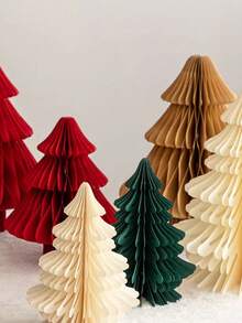 1 pièce Ornement d'arbre en forme de nid d'abeille de 9,9 cm pour le festival de Noël, décoration de Noël, décoration de papier en nid d'abeille pour arbre de Noël, décoration de fête de Noël, décoration de table de Noël, fête du Nouvel An, décoration d'ambiance du festival de Noël, convient pour la décoration de Noël, le salon, la chambre, le bureau, les cadeaux de Noël, les cadeaux de fête (avec une lanière), décoration hivernale de la pièce