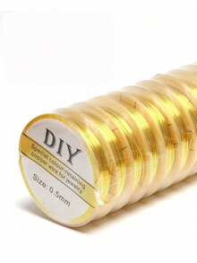 100 Meter Wire, Wire, DIY Bead Threading Lead, Handmade Hairpin Winding Wire, Jewelry Weaving, Shaping, Flower Wrapping Wire,A Craft Item Made Of Wire, Jewelry String Beads, And Golden Craft Wire For Jewelry Making - Multicolor - View 6