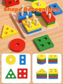 Montessori Toys For 3+ Years Old Boys Girls Birthday Gifts, Wooden Sensory Toys For Toddlers Kids Baby, Easter Basket Stuffers Toddler Learning Toy Activities Puzzles