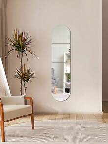 4 Peças Adesivos de Espelho de Parede Autoadesivos, Espelho Longo Acrílico Macio e Flexível para Quarto, Adequado para Decorar Lojas e Shoppings